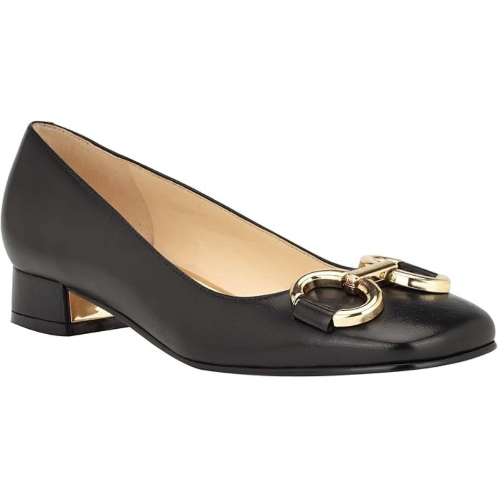 NEW Nine West Womens Works Leather Flat (Black) Size 9M